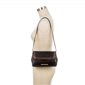 Dark Brown Leather Shoulder Bag